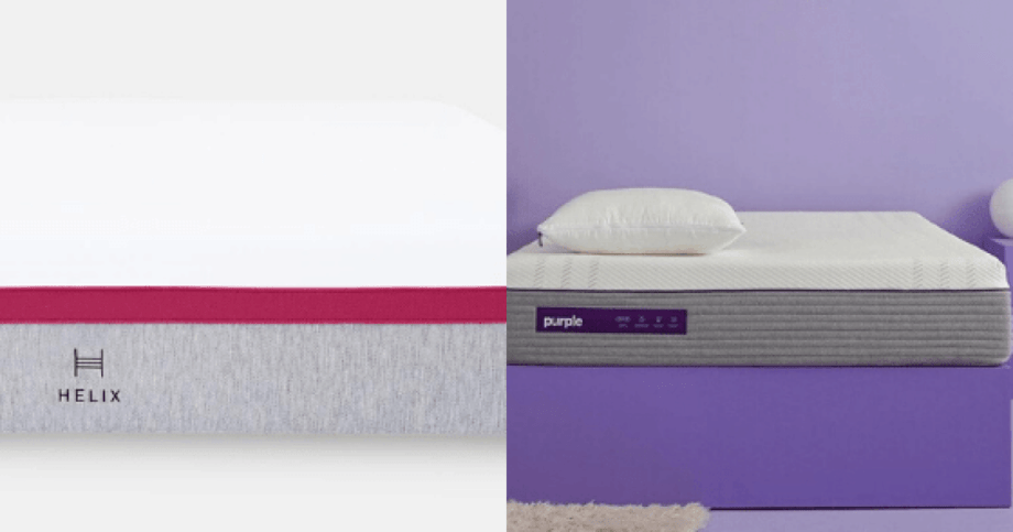 Helix Vs Purple Mattress 2021 The Mattress Nerd