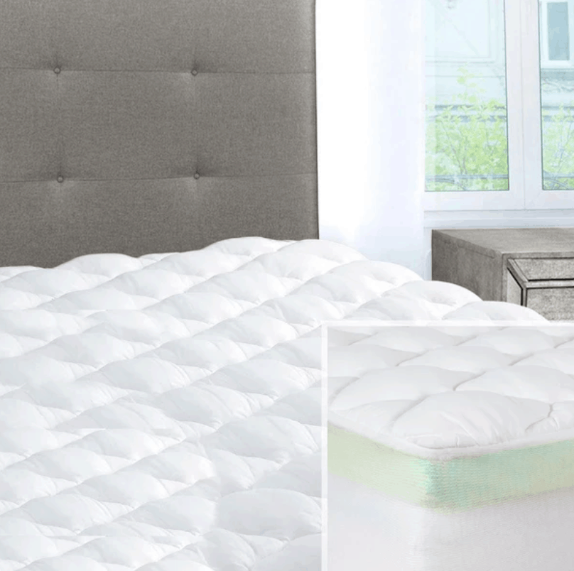 eLuxury Supply 2-Piece Mattress Pad and Topper