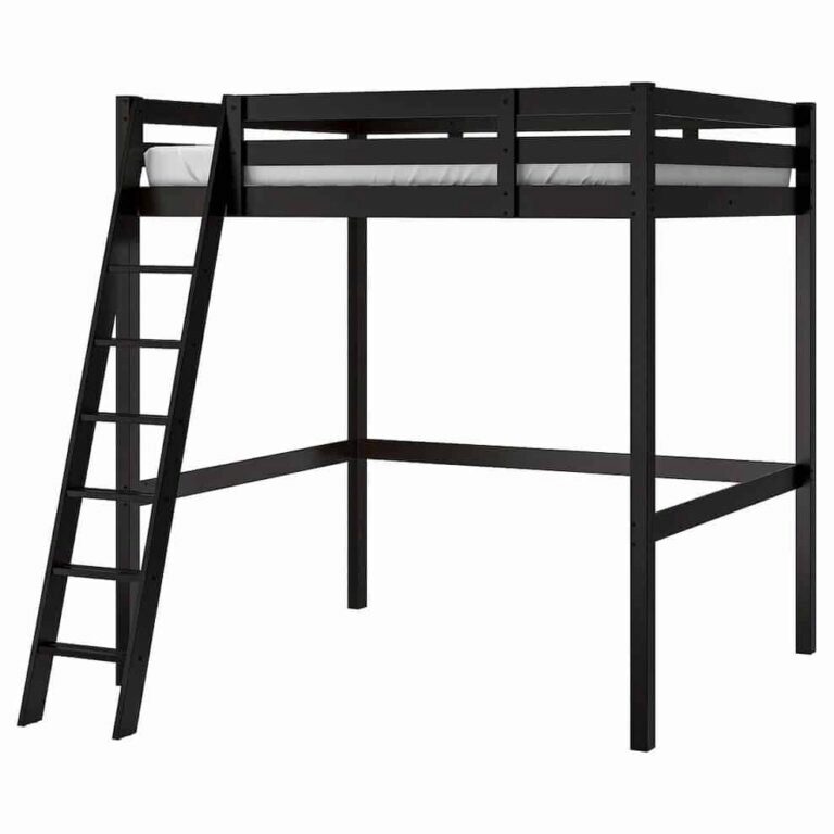 ikea black loft bed