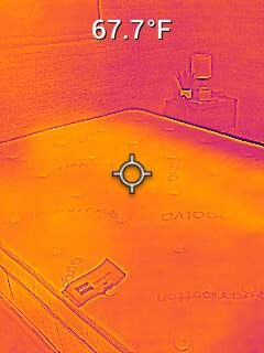 saatva latex hybrid thermal camera image two