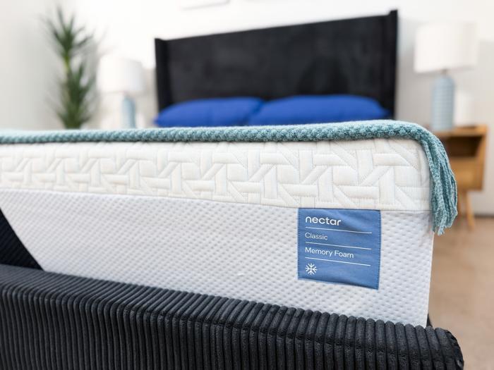 tag on the mattress nerd nectar classic memory foam mattress