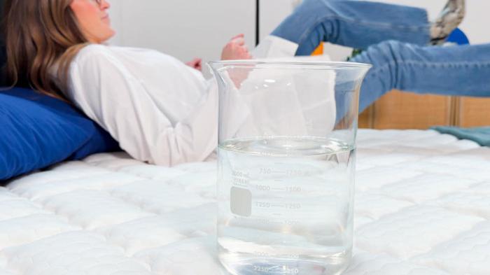 ripple test on the titan core plus mattress