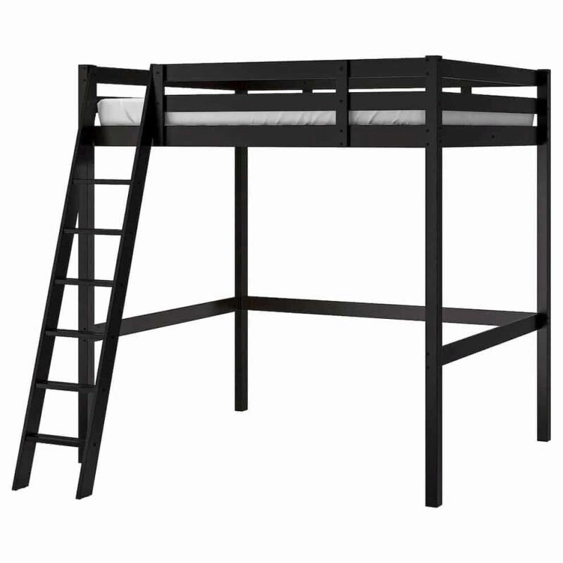 lofted bed frame