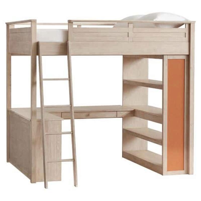 bunk bed with desk teenager