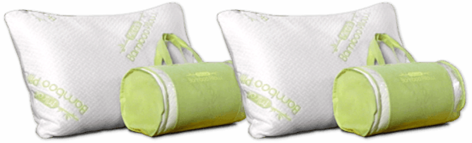 Original Washable Hypoallergenic Bamboo Miracle Memory Foam Pillow Queen Size 